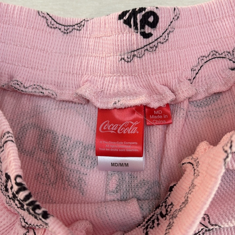 Coca Cola Matching set with Diet Coke Logo - waffle full zip hoodie and shorts - Picture 8 of 9